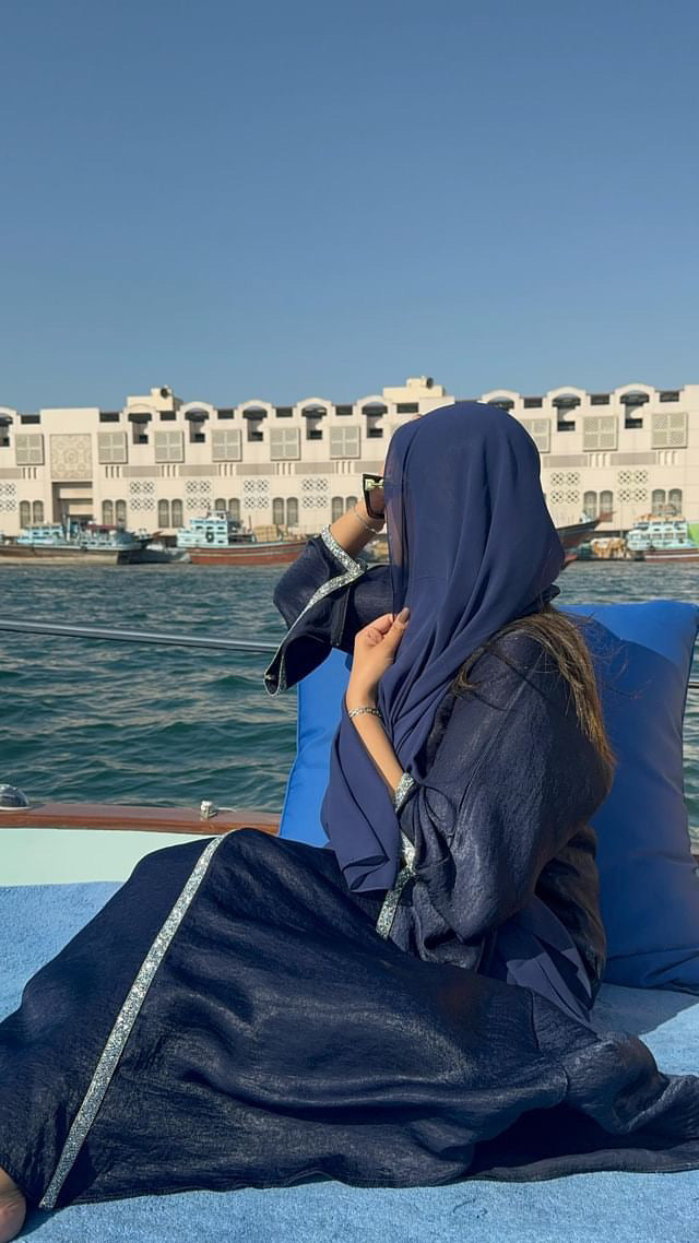 Aida Abaya Navy Blue